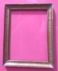 originale cornice Impero in papier macher sagoma a gola Napoli I° XIX° sec. cm.43 x 58